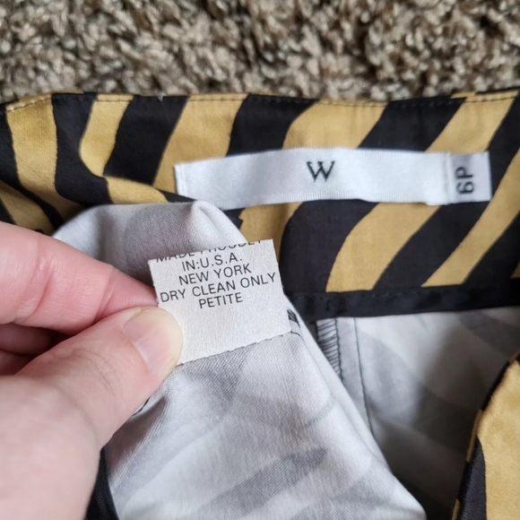 W Concept, Animal Print, Tiger Stripe Women's Pants - Picture 5 of 6